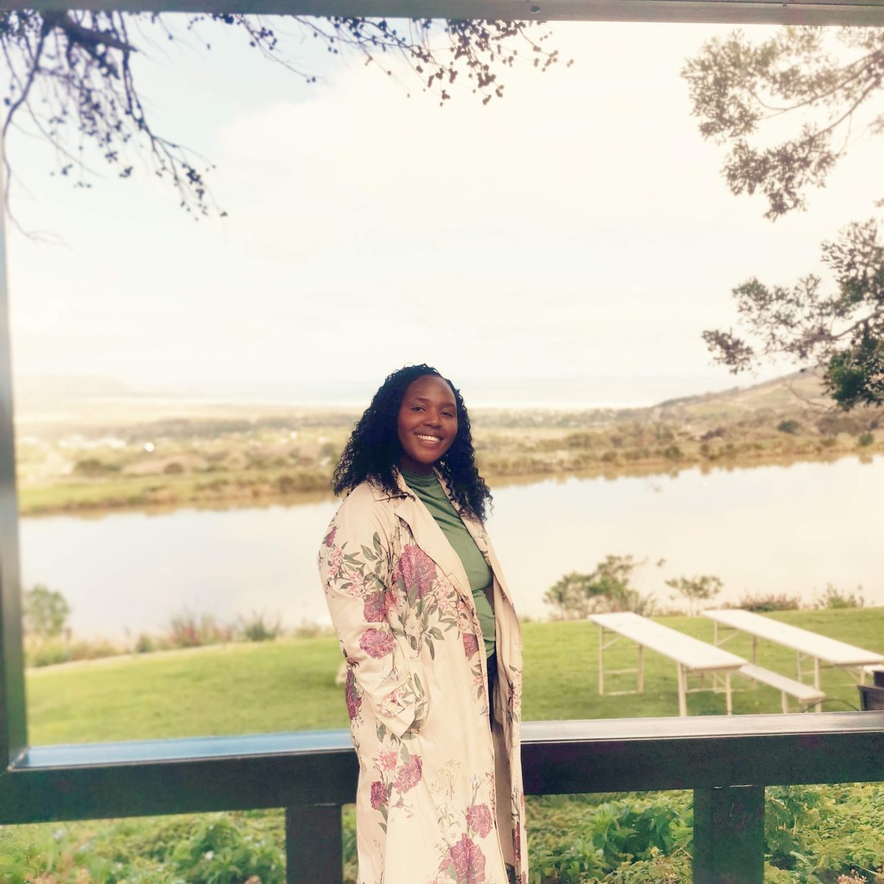 Dr Nomathemba Chandiwana outdoors beside a lake