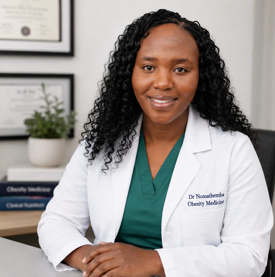 Dr Nomathemba Chandiwana at her consulting desk